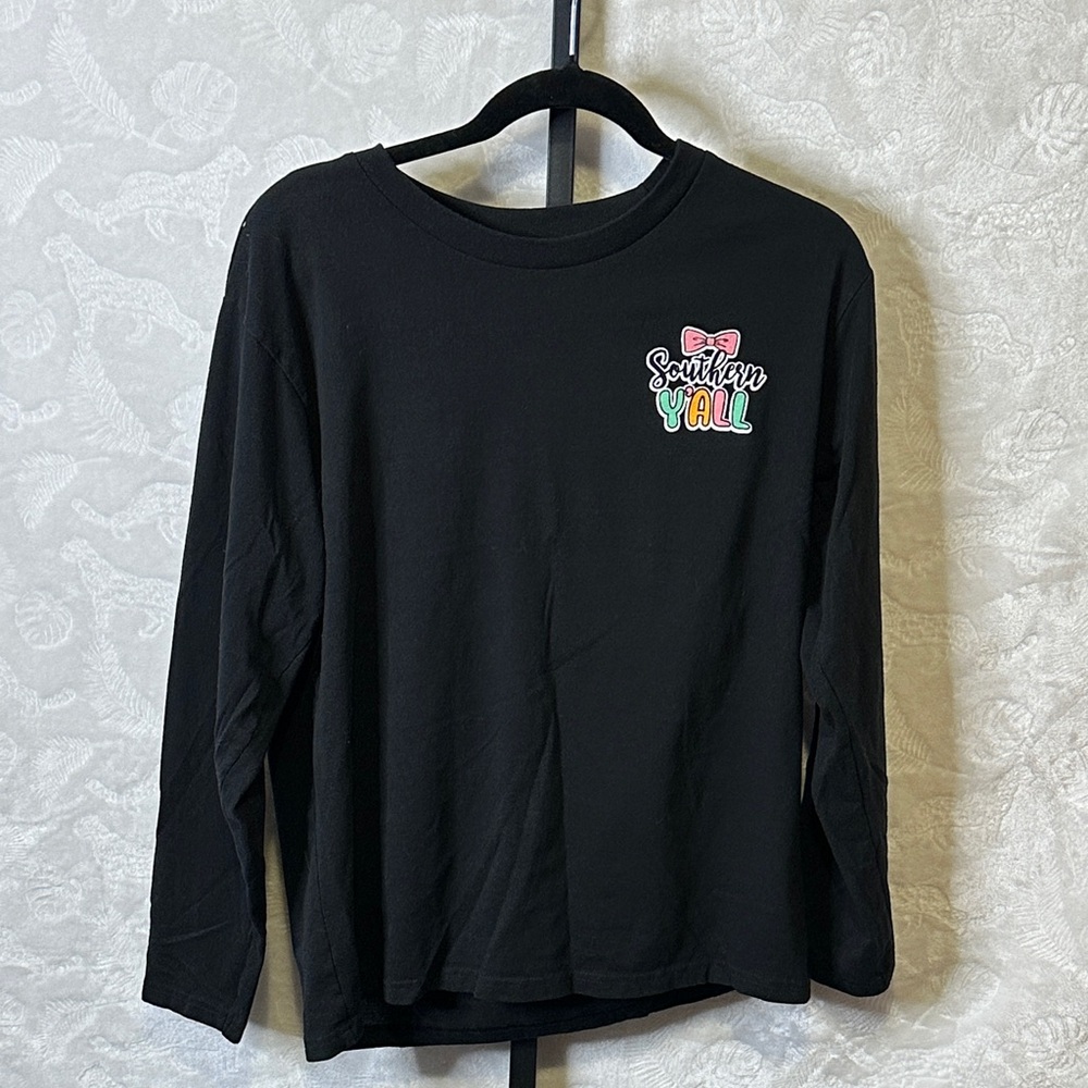 Southern Y'all Women's Black Long Sleeve Tee